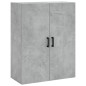 vidaXL Aparador alto madera contrachapada gris hormigón 69,5x34x180 cm vidaXL Aparador alto madera contrachapada gris hormigón 69,5x34x180 cm
