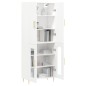 vidaXL Aparador alto madera contrachapada blanco 69,5x34x180 cm vidaXL Aparador alto madera contrachapada blanco 69,5x34x180 cm