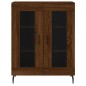 vidaXL Aparador alto madera contrachapada marrón roble 69,5x34x180 cm vidaXL Aparador alto madera contrachapada marrón roble 69,5x34x180 cm