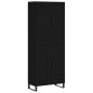 vidaXL Aparador alto madera contrachapada negro 69,5x34x180 cm vidaXL Aparador alto madera contrachapada negro 69,5x34x180 cm