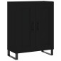 vidaXL Aparador alto madera contrachapada negro 69,5x34x180 cm vidaXL Aparador alto madera contrachapada negro 69,5x34x180 cm