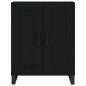 vidaXL Aparador alto madera contrachapada negro 69,5x34x180 cm vidaXL Aparador alto madera contrachapada negro 69,5x34x180 cm