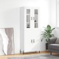 vidaXL Aparador alto madera contrachapada blanco 69,5x34x180 cm vidaXL Aparador alto madera contrachapada blanco 69,5x34x180 cm