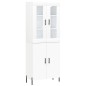 vidaXL Aparador alto madera contrachapada blanco 69,5x34x180 cm vidaXL Aparador alto madera contrachapada blanco 69,5x34x180 cm