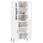 vidaXL Aparador alto madera contrachapada blanco 69,5x34x180 cm vidaXL Aparador alto madera contrachapada blanco 69,5x34x180 cm