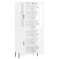 vidaXL Aparador alto madera contrachapada blanco 69,5x34x180 cm vidaXL Aparador alto madera contrachapada blanco 69,5x34x180 cm