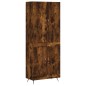 vidaXL Aparador alto madera contrachapada roble ahumado 69,5x34x180 cm vidaXL Aparador alto madera contrachapada roble ahumado 69,5x34x180 cm