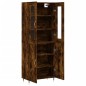vidaXL Aparador alto madera contrachapada roble ahumado 69,5x34x180 cm vidaXL Aparador alto madera contrachapada roble ahumado 69,5x34x180 cm