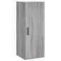 vidaXL Aparador alto madera contrachapada gris Sonoma 34,5x34x180 cm vidaXL Aparador alto madera contrachapada gris Sonoma 34,5x34x180 cm
