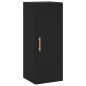 vidaXL Aparador de madera contrachapada negro 34,5x34x180 cm vidaXL Aparador de madera contrachapada negro 34,5x34x180 cm