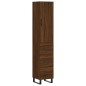 vidaXL Aparador alto madera contrachapada roble marrón 34,5x34x180 cm vidaXL Aparador alto madera contrachapada roble marrón 34,5x34x180 cm