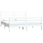 vidaXL Estructura de cama madera maciza de pino blanca 180x200 cm