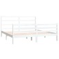 vidaXL Estructura de cama madera maciza de pino blanca 180x200 cm