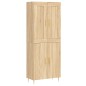 vidaXL Aparador alto madera contrachapada color roble 69,5x34x180 cm