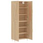 vidaXL Aparador alto madera contrachapada color roble 69,5x34x180 cm