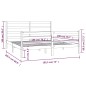 vidaXL Estructura de cama madera maciza de pino blanca 180x200 cm