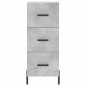 vidaXL Aparador de madera contrachapada gris hormigón 34,5x34x180 cm vidaXL Aparador de madera contrachapada gris hormigón 34,5x34x180 cm