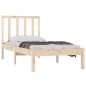 vidaXL Estructura de cama madera maciza de pino 90x190 cm vidaXL Estructura de cama madera maciza de pino 90x190 cm