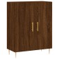 vidaXL Aparador alto madera contrachapada marrón roble 69,5x34x180 cm