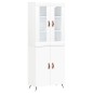 vidaXL Aparador alto madera contrachapada blanco 69,5x34x180 cm vidaXL Aparador alto madera contrachapada blanco 69,5x34x180 cm