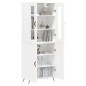 vidaXL Aparador alto madera contrachapada blanco 69,5x34x180 cm vidaXL Aparador alto madera contrachapada blanco 69,5x34x180 cm