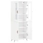 vidaXL Aparador alto madera contrachapada blanco 69,5x34x180 cm vidaXL Aparador alto madera contrachapada blanco 69,5x34x180 cm
