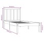 vidaXL Estructura de cama madera maciza de pino 90x190 cm vidaXL Estructura de cama madera maciza de pino 90x190 cm