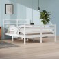 vidaXL Estructura de cama de madera maciza de pino blanca 160x200 cm vidaXL Estructura de cama de madera maciza de pino blanca 160x200 cm