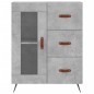 vidaXL Aparador alto madera contrachapada gris hormigón 69,5x34x180 cm vidaXL Aparador alto madera contrachapada gris hormigón 69,5x34x180 cm