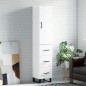 vidaXL Aparador alto madera contrachapada blanco brillo 34,5x34x180 cm vidaXL Aparador alto madera contrachapada blanco brillo 34,5x34x180 cm