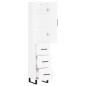 vidaXL Aparador alto madera contrachapada blanco brillo 34,5x34x180 cm vidaXL Aparador alto madera contrachapada blanco brillo 34,5x34x180 cm