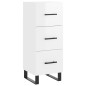 vidaXL Aparador alto madera contrachapada blanco brillo 34,5x34x180 cm vidaXL Aparador alto madera contrachapada blanco brillo 34,5x34x180 cm