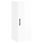 vidaXL Aparador alto madera contrachapada blanco brillo 34,5x34x180 cm vidaXL Aparador alto madera contrachapada blanco brillo 34,5x34x180 cm