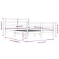 vidaXL Estructura de cama de madera maciza de pino blanca 160x200 cm vidaXL Estructura de cama de madera maciza de pino blanca 160x200 cm
