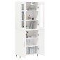 vidaXL Aparador alto madera contrachapada blanco 69,5x34x180 cm vidaXL Aparador alto madera contrachapada blanco 69,5x34x180 cm