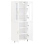 vidaXL Aparador alto madera contrachapada blanco 69,5x34x180 cm vidaXL Aparador alto madera contrachapada blanco 69,5x34x180 cm