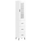 vidaXL Aparador alto madera contrachapada blanco brillo 34,5x34x180 cm vidaXL Aparador alto madera contrachapada blanco brillo 34,5x34x180 cm