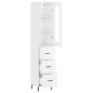 vidaXL Aparador alto madera contrachapada blanco brillo 34,5x34x180 cm vidaXL Aparador alto madera contrachapada blanco brillo 34,5x34x180 cm