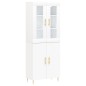vidaXL Aparador alto madera contrachapada blanco 69,5x34x180 cm vidaXL Aparador alto madera contrachapada blanco 69,5x34x180 cm