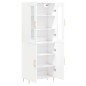vidaXL Aparador alto madera contrachapada blanco 69,5x34x180 cm vidaXL Aparador alto madera contrachapada blanco 69,5x34x180 cm
