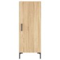 vidaXL Aparador de madera contrachapada roble Sonoma 34,5x34x180 cm