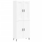vidaXL Aparador alto madera contrachapada blanco 69,5x34x180 cm vidaXL Aparador alto madera contrachapada blanco 69,5x34x180 cm