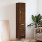 vidaXL Aparador alto madera contrachapada roble marrón 34,5x34x180 cm vidaXL Aparador alto madera contrachapada roble marrón 34,5x34x180 cm