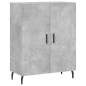 vidaXL Aparador alto madera contrachapada gris hormigón 69,5x34x180 cm vidaXL Aparador alto madera contrachapada gris hormigón 69,5x34x180 cm