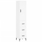 vidaXL Aparador alto madera contrachapada blanco 34,5x34x180 cm vidaXL Aparador alto madera contrachapada blanco 34,5x34x180 cm