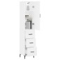 vidaXL Aparador alto madera contrachapada blanco 34,5x34x180 cm vidaXL Aparador alto madera contrachapada blanco 34,5x34x180 cm