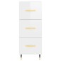 vidaXL Aparador alto madera contrachapada blanco brillo 34,5x34x180 cm vidaXL Aparador alto madera contrachapada blanco brillo 34,5x34x180 cm