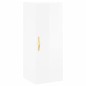 vidaXL Aparador alto madera contrachapada blanco brillo 34,5x34x180 cm vidaXL Aparador alto madera contrachapada blanco brillo 34,5x34x180 cm