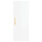 vidaXL Aparador alto madera contrachapada blanco brillo 34,5x34x180 cm vidaXL Aparador alto madera contrachapada blanco brillo 34,5x34x180 cm