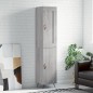 vidaXL Aparador alto madera contrachapada gris Sonoma 34,5x34x180 cm vidaXL Aparador alto madera contrachapada gris Sonoma 34,5x34x180 cm